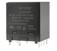 Relè HF170F 35A per controllo motore e integrazione PLC con tempi di risposta rapidi e compatibilità di montaggio PCB (HF170F-12-2H1DTF)
