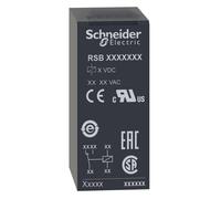 Relè interfaccia Schneider RSB 8A 24 VAC 2 contatti RSB2A080B7