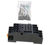 Relè intermedi da 12 V 10 Amp con base a presa a 8 pin bobine di potenza elettromagnetica relè per controllo industriale piccoli relè elettromagnetici durevoli