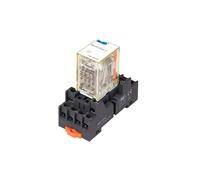 Relè intermedio di potenza in miniatura plug-in + con presa RKF4C Set 6A 14 piedi 4NO4NC Relè elettromagnetico DC24 AC230 1 pz(4CO024LT SKF14 E)