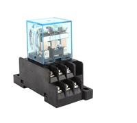 Relè Intermedio HH63P LY3NJ 10A Micro Piccolo Elettromagnetico ACDC12V24V AC110V 220V 380V Con Base Presa A 11 Pin PTF11A(With socket,DC 24V)