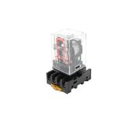 Relè intermedio MK2P-I Relè elettromagnetico MK2P con base presa 8PIN PF083A DC12V DC24V AC110V AC220V(AC110V)
