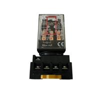 Relè intermedio MK3P-I MK3P Piccolo relè elettromagnetico 11PIN con base DC12V DC24V AC36V AC110V AC220V AC380V(AC220V)