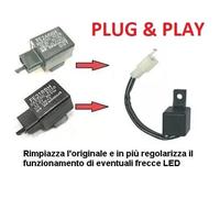 Relè Intermittenza a 2 fili frecce anche LED sostitutiva 2700-21097
