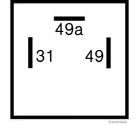 Unità lampeggiante HERTH+BUSS ELPARTS 75605124