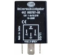 HELLA Intermittenza di lampeggio - 12V - 4a... poli - Montaggio, esterno/infilato - con supporto - 4AZ 003 787-081