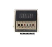 Relè interruttore timer programmabile a LED digitale DH48S-S 0,1S-99H con base zoccolo AC/DC 12V 24V 36V 110V 220V 380V Timer a ciclo ripetuto(AC380V)