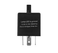 Relè lampeggiante a 3 pin, indicatori di direzione a LED 12V Relè lampeggiante elettronico lampeggiante per indicatori di direzione a LED
