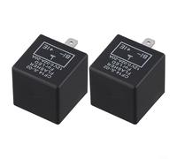 Relè lampeggiante a LED, 2 pezzi CF14 3-Pin elettronico segnale di direzione relè Fix Hyper Flash compatibile con la maggior parte dei veicoli per una facile installazione