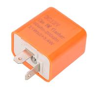 Relè lampeggiante a LED, 5 pezzi/set 12V 2 pin ignifugo in plastica Lampeggiatore per motocicletta Indicatore LED di direzione regolabile Relè lampeggiante