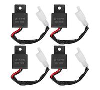 Relè Lampeggiante a LED Impermeabile da 4 Pezzi Relè Flash Elettronico per Indicatori di Direzione a 2 Pin 150W per Moto 12V