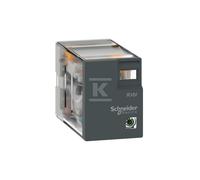 Relè miniatura 2L LED 24V AC 5A 2 contatti C/O RXM2LB2B7