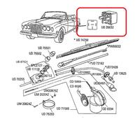 RELE' MOTORE E SCATOLA FUSIBILI BENTLEY ROLLS ROYCE UD26632 0332209152