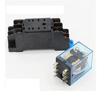 Relè MY2P HH52P MY2NJ Relay 1 2VDC 24VDC 110VAC 220VAC Coil General Purpose Dpdt Micro mini relè con supporto a base di socket(110VAC)