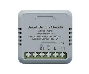 Relè Passo Passo Mini Interruttore ZigBee 3.0, 2 Canali 10A TUYA, Smart Life 10A