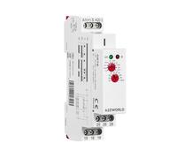 Relè Passo Passo Silenzioso con Uscita a Spegnimento Ritardato, R1 (Passo-Passo), R2 (Ritardo alla Diseccitazione), Relè Bistabile e Timer OFF Delay 0,1s-10 Giorni, 16A, AC/DC 12-240V, Guida DIN