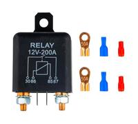Relè per Auto 12V 200A, Avvia Il Relè, Starter Heavy Duty Split Carica, Con Impronta a 2 Pin e 4 Terminali, per Auto, Camion, Barche
