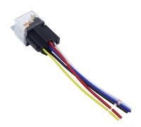 Relè per controllo circuito auto 80A DC 12V 24V 4Pin 5Pin con staffa di montaggio e cablaggio pre-cablato per vano motore Fit (12V 4 pin)