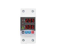Relè protettore dispositivo di protezione da sovratensione e sottotensione regolabile su guida DIN a doppio display 63A 230V(V A type)