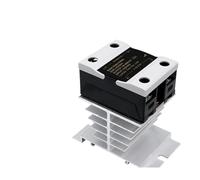 Relè regolatore di tensione di potenza 0-10V 4-20MA 0-5V 10A 25A 40A DA AA DD VA monofase a stato solido con dissipatore di calore(10A,VA Manual Type)