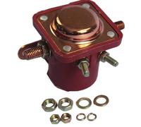 Relè Solenoide 12v Snl135 a 4 Terminali per Avviamento Auto Camion | Base Isolata Massa, Plastica e Rame, Guarnizione Inclusa, Rosso, Installazione Semplice e Tenuta Termica