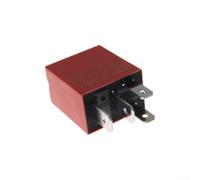 Relè SPST a 4 poli resistente 12V alloggiamento rosso | Capacità bobina 30A, funzionamento CC 12V, design SPST a 4 pin, alloggiamento in plastica rossa, adattamento diretto OEM