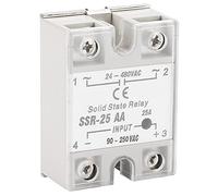 Relè SSR, SSR-25 AA 25A Relè a stato solido Modulo (SSR Ingresso CA-CA 90-250 V CA Uscita 24-480 V CA)