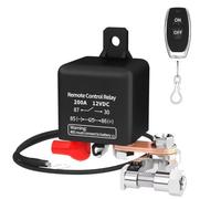 Relè Staccabatteria Telecomando 12V 120/200A Accessori | Interruttore isolatore di interruzione della batteria antifurto con interruttore di controllo remoto(200A With 1 Key)