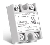 Relè statico monofase SSR-10 VA 25VA 40VA Modulo regolatore di tensione offset tensione Regolatore di potenza Resistenza completamente isolata 1 pezzi(SSR-40VA)