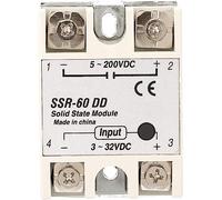 Relè Stato Solido 60A 3-32VDC 5-200VDC Antivibrazioni per Industria Alimentare Macchine Imballaggio