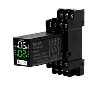 Relè temporale con display digitale, 12 V CC, con schermo a LED, ritardo regolabile da 0,1 s a 99 ore, per armadio di controllo di automazione e apparecchiature per illuminazione stradale, modello