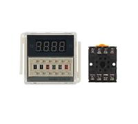 Relè temporale di ritardo digitale Ciclo di ripetizione SPDT programmabile con base presa 0,1 s-990 h CA 110 V 220 V CC 12 V 24 V(DC AC24-220V)