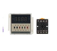 Relè temporale di ritardo digitale Ciclo di ripetizione SPDT programmabile con base presa 0,1 s-990 h CA 110 V 220 V CC 12 V 24 V(DC AC12V)