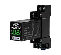 Relè temporale digitale con display a LED trasparente, opzioni multiple di pin e timer di ritardo regolabile per automazione, strumentazione, controllo interruttori elettrici e applicazioni