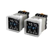Relè temporale digitale DH48S-S/1Z/2Z Ritardo ciclo programmabile AC220V AC380V DC24V DC12V con base presa 8 pin guida Din 0.01S-9999H 1 pz(DH48S-2Z AC220V)