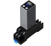 Relè temporale in miniatura con doppio schermo LCD da 0,1 s a 99 H, gamma regolabile e opzioni di configurazione a 8 pin a 14 pin (H3Y-2 con base)