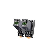 Relè temporizzato a cristalli liquidi H3Y-2/4 AC 220 V DC 12 V 24 V con display digitale e controllo del tempo di ciclo con alimentazione di base(H3Y-4 DC24v)