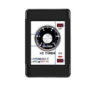 Relè temporizzato AC220V DC24V Temporizzatore ritardo accensione 8 pin con base 1S 10S 30S 60S 10M 30M 60M(DC24V,10S)