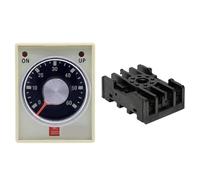 Relè temporizzato AH3-2 60s AC 220V con zoccolo a 8 pin e ritardo di eccitazione