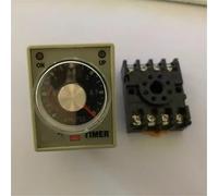 Relè temporizzato AH3-3 DC12V DC24V AC110V AC220V con base 8 pin 1S 3S 6S 10S 30S 60S 3,0M 6M 10M 1 pz(30S,AC220V)