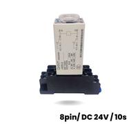 Relè temporizzato con collegamento su guida DIN (8 pin/24 V CC/10 s)