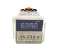 Relè temporizzato con display digitale programmabile AC/DC 24v-240v DH48S-S, controllo del ciclo, doppio relè a ritardo con presa di base(AC220V)