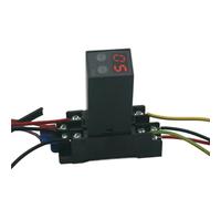 Relè temporizzato digitale 0.1s-990h, accensione, ritardo del ciclo, multimodale, DC24V AC 220V, con presa di base(DC12V)