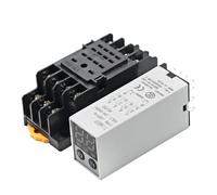 Relè temporizzato digitale 0,1S-990H Ritardo di accensione Ritardo di spegnimento Multimodale CC 12V 24V CA 220V Con base zoccolo 4NO4NC Ritardo ciclico