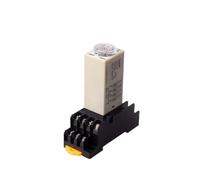 Relè temporizzato digitale 1 Set Relè temporizzatore di ritardo con manopola rotante DPDT 1S/5S/10S/30S/60S/10M/30M/60M H3Y-4 AC 220V con base(220V,30S)