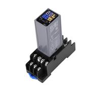 Relè temporizzato digitale H3Y-2/4 AC 220V DC 12V 24V Doppio orario con base Piccolo display digitale Controllo tempo ciclo Delay(AC 220V)