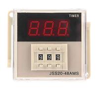 Relè temporizzato, JSS20-48AMS 1-999S CA 220 V Ritardo accensione Relè temporizzatore Display digitale Modulo relè temporizzatore Potenza media