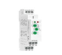 Relè temporizzato multifunzionale da 10 A con 10 funzioni selezionabili, ritardo da 0,1 s a 10 giorni, controllo AC/DC 24 V-240 V, relè for guida DIN(ACDC24V-240V)