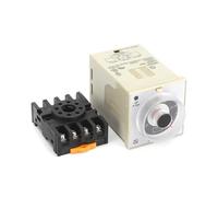 Relè temporizzato multifunzionale H3BA-8H 8PIN, con base, un set di azione istantanea, un set di ritardo DC24V AC220V 1 pezzo(DV24V)