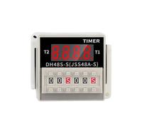Relè temporizzato programmabile DH48S S Timer di ripetizione ciclo ciclo on/off montaggio a pannello digitale for apparecchiature di automazione(DH48S-2Z-AC-DC12V)